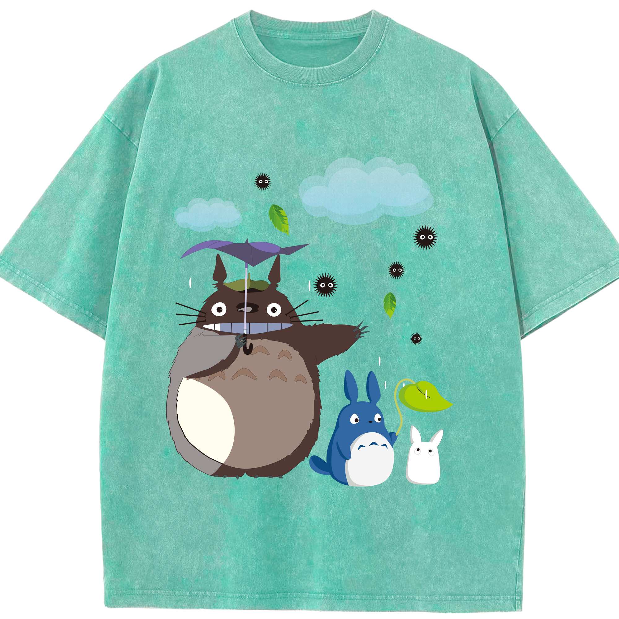 （画像用） となりのトトロ 草壁メイ 草壁サツキ My Neighbor Totoro Satsuki Kusakabe Mei Kusakabe 綿100% ヴィンテージ風 半袖Tシャツ（フロントプリント）